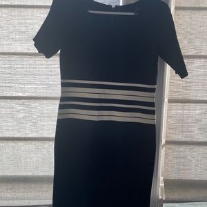 Pink tartan knit dress